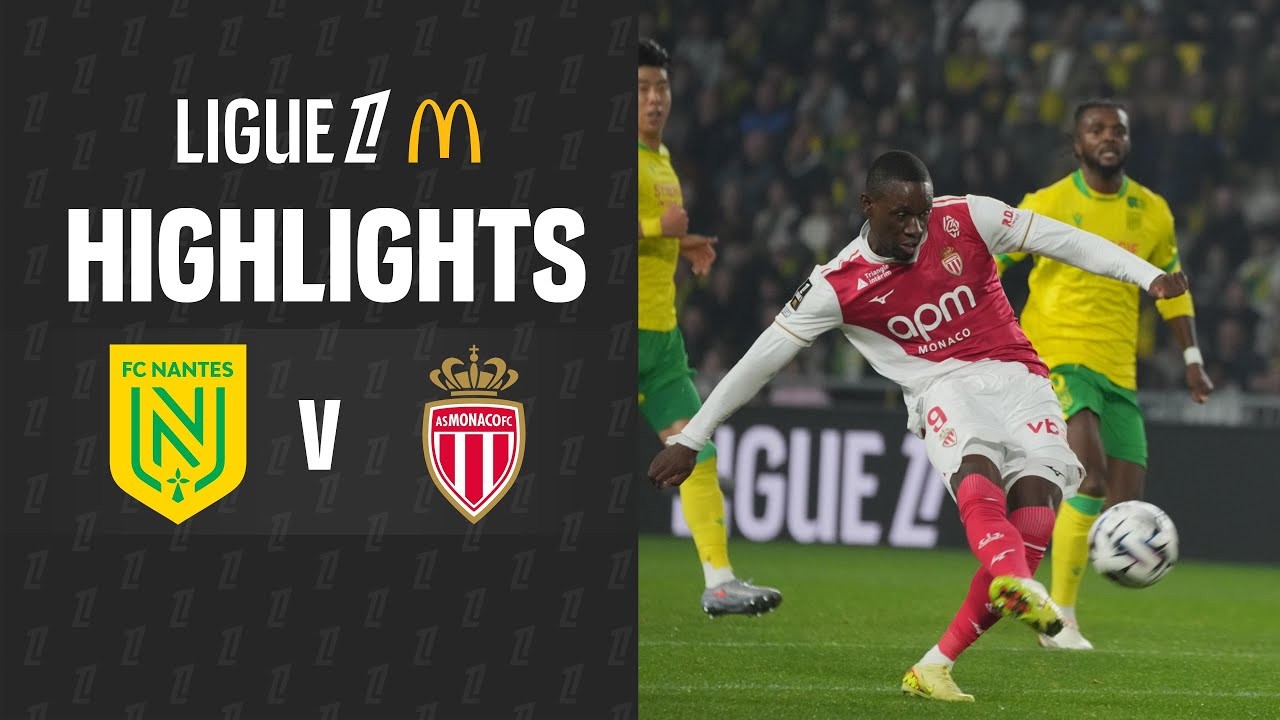#ไฮไลท์ฟุตบอล [ น็องต์ 3 - 5 โมนาโก ] ลีกเอิง ฝรั่งเศส 2025/30.10.68