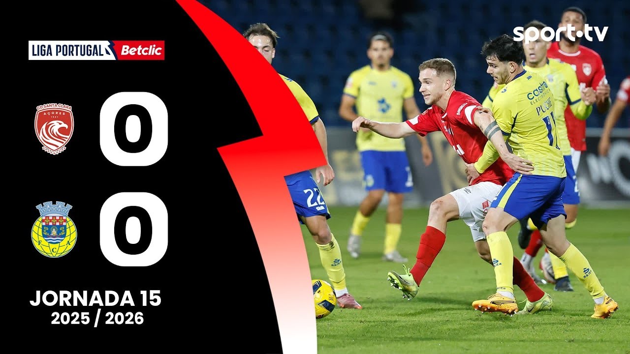 #ไฮไลท์ฟุตบอล [ ซานตาคาร่า 0 - 0 เอฟซี อารัวก้า ] พรีไมร่า ลีก้า โปรตุเกส 2025/22.12.68