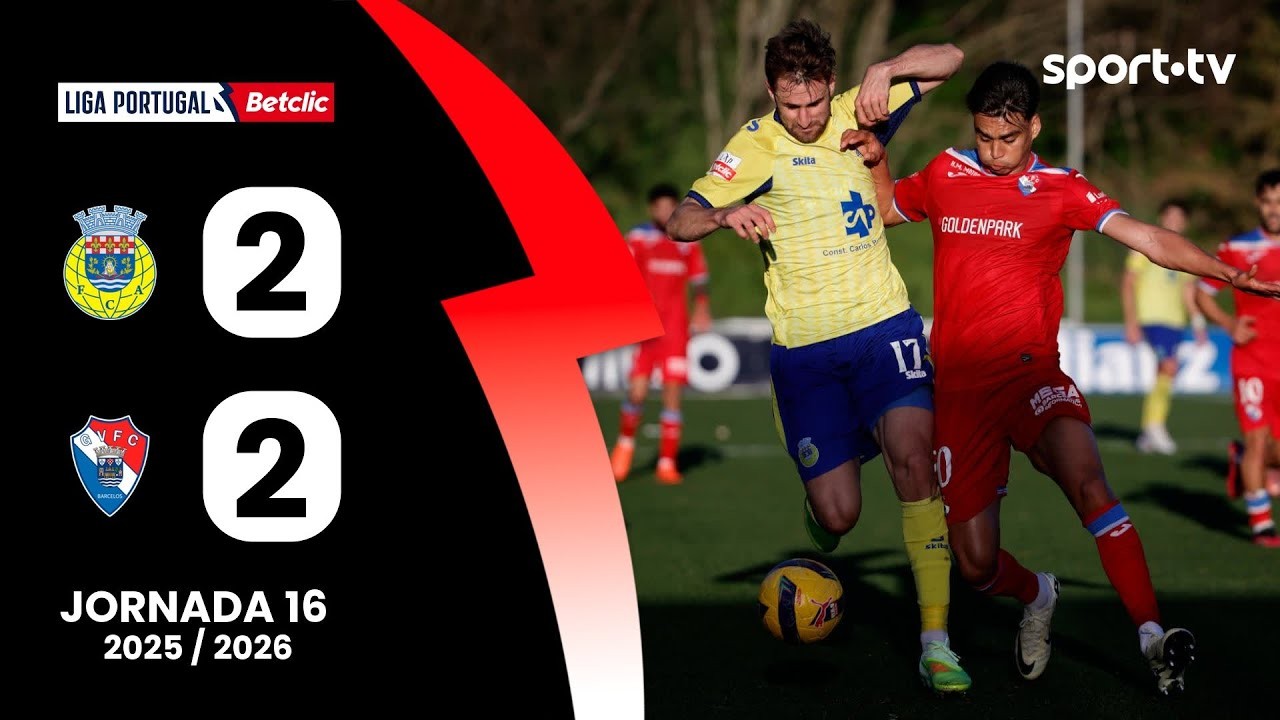 #ไฮไลท์ฟุตบอล [ อารัวก้า 2 - 2 กิล วิเซนเต้ ] พรีไมร่า ลีก้า โปรตุเกส 2025/29.12.68