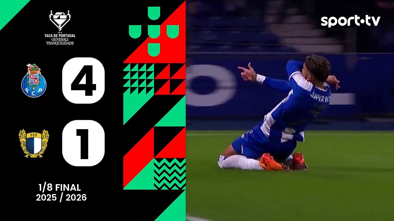 #ไฮไลท์ฟุตบอล [ เอฟซี ปอร์โต้ 4 - 1 ฟามาลิเคา ] โปรตุเกส คัพ 2025/19.12.68