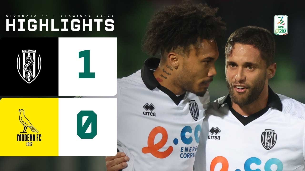 #ไฮไลท์ฟุตบอล [ เชเซน่า 1 - 0 โมเดน่า ] เซเรียบี อิตาลี 2025/29.11.68